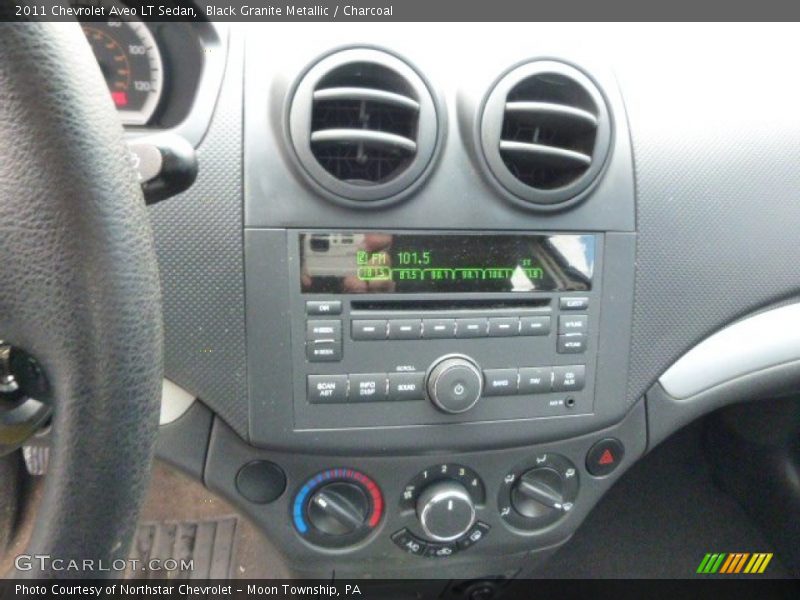 Black Granite Metallic / Charcoal 2011 Chevrolet Aveo LT Sedan