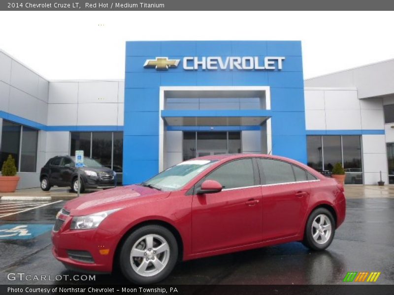 Red Hot / Medium Titanium 2014 Chevrolet Cruze LT