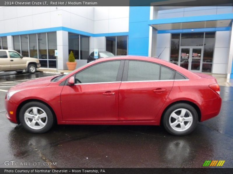 Red Hot / Medium Titanium 2014 Chevrolet Cruze LT