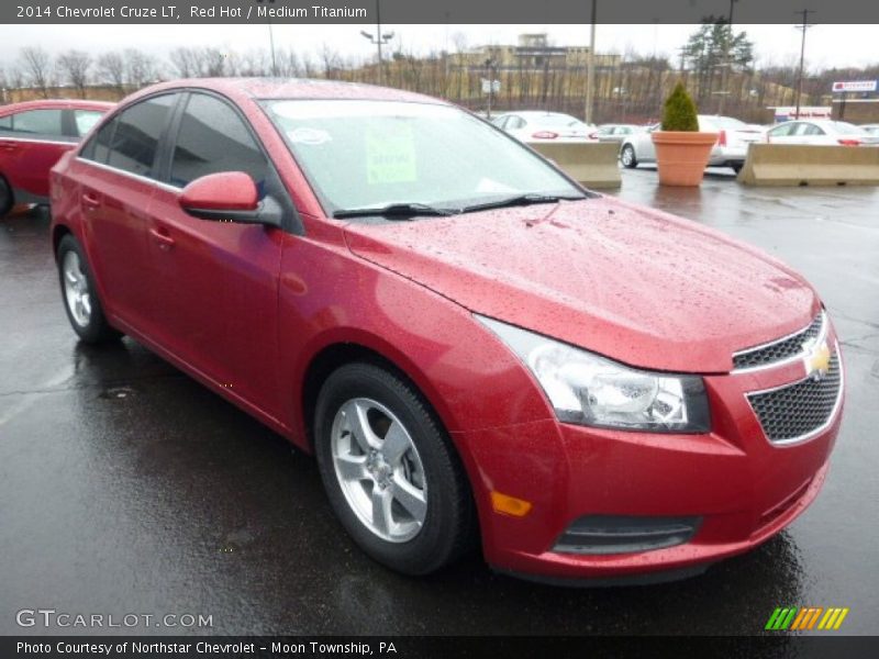 Red Hot / Medium Titanium 2014 Chevrolet Cruze LT