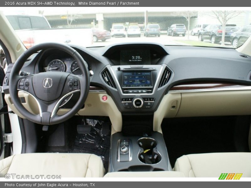 Dashboard of 2016 MDX SH-AWD Technology