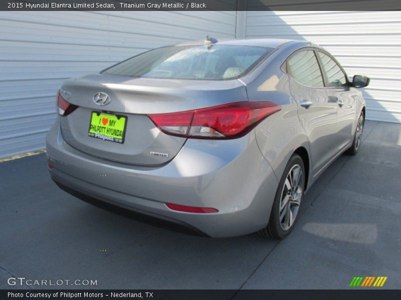 Titanium Gray Metallic / Black 2015 Hyundai Elantra Limited Sedan
