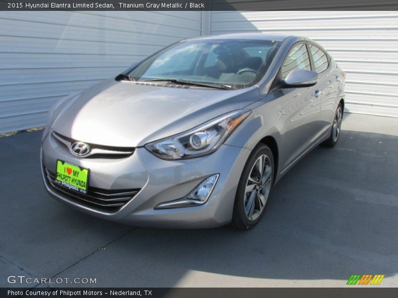 Titanium Gray Metallic / Black 2015 Hyundai Elantra Limited Sedan