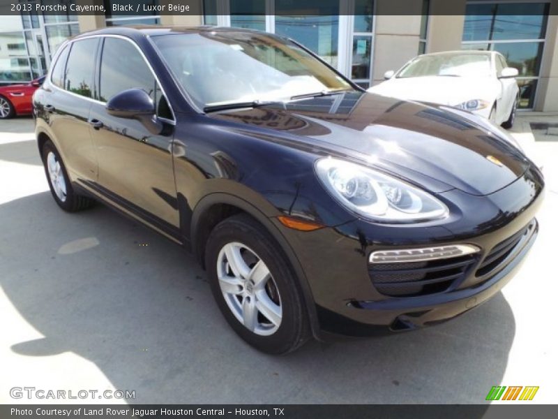 Black / Luxor Beige 2013 Porsche Cayenne