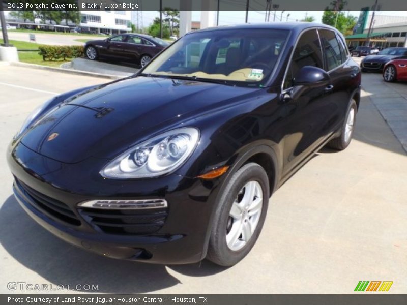 Black / Luxor Beige 2013 Porsche Cayenne
