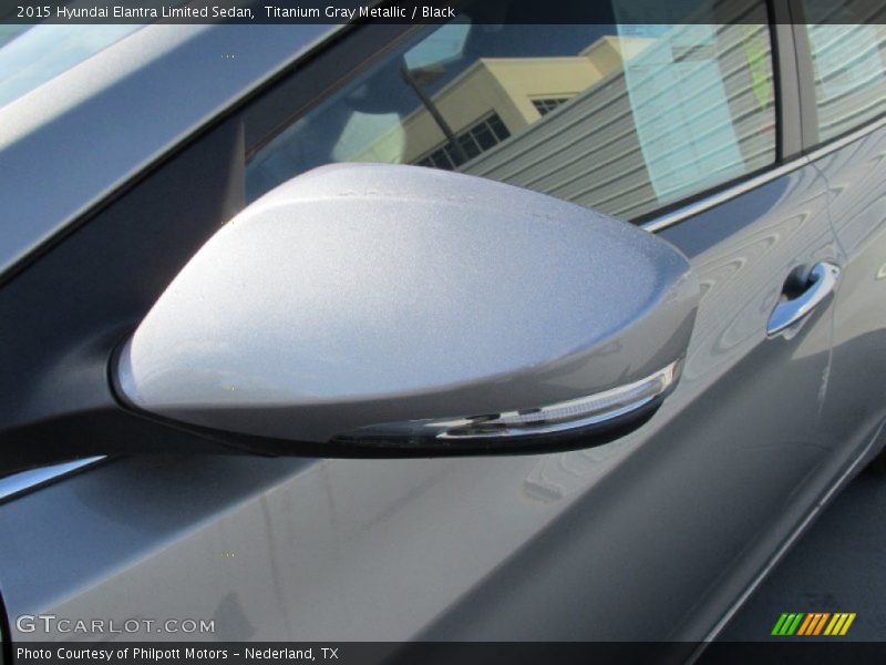 Titanium Gray Metallic / Black 2015 Hyundai Elantra Limited Sedan