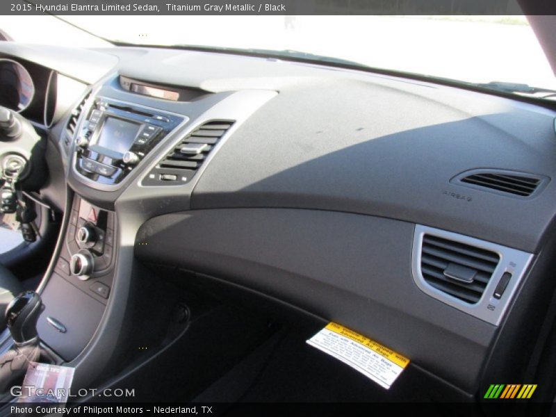 Titanium Gray Metallic / Black 2015 Hyundai Elantra Limited Sedan