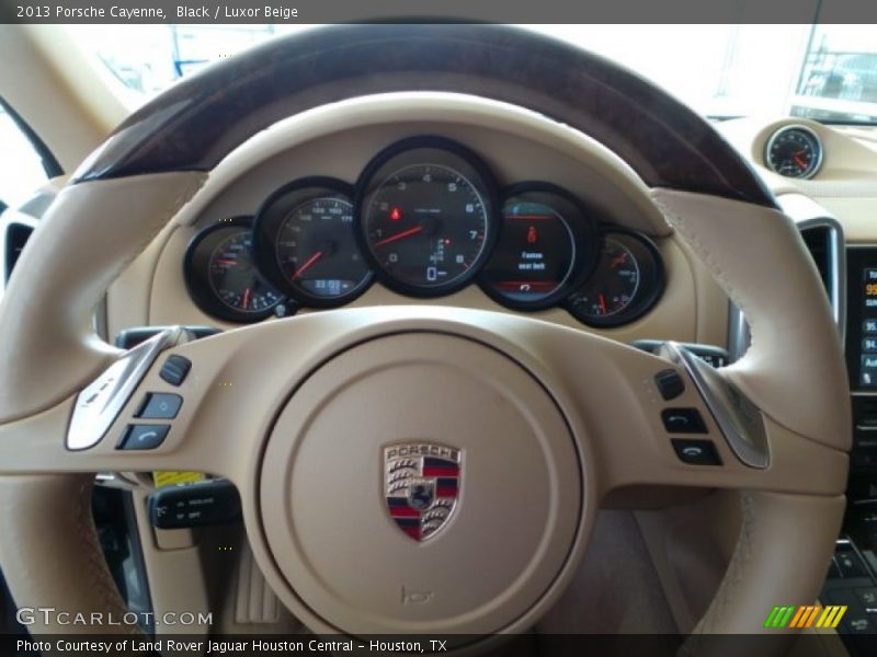 Black / Luxor Beige 2013 Porsche Cayenne
