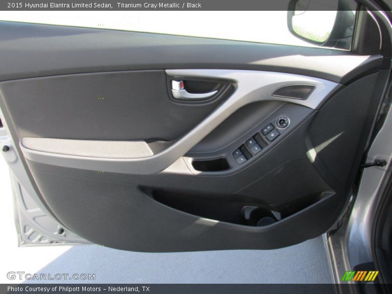 Titanium Gray Metallic / Black 2015 Hyundai Elantra Limited Sedan
