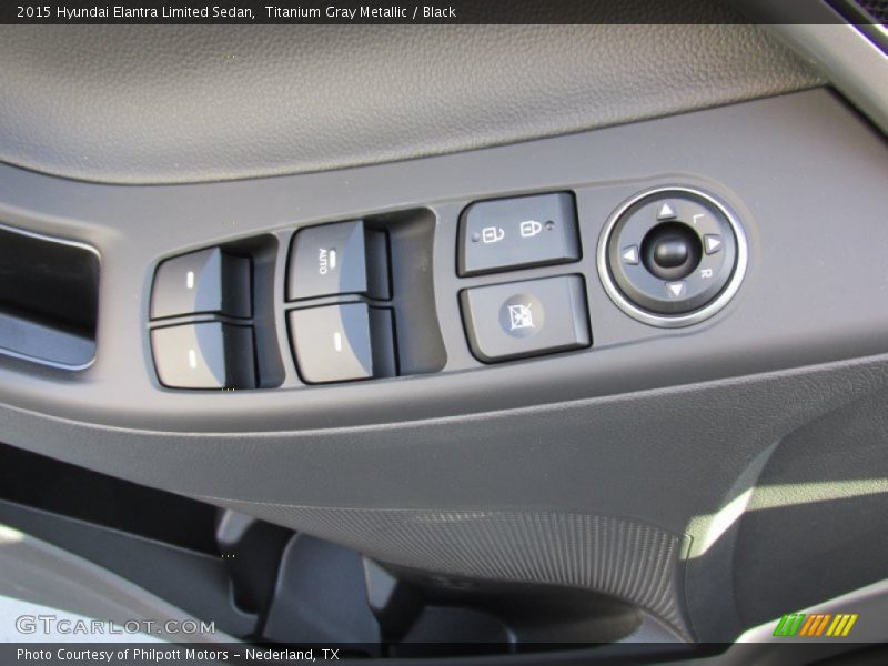 Titanium Gray Metallic / Black 2015 Hyundai Elantra Limited Sedan