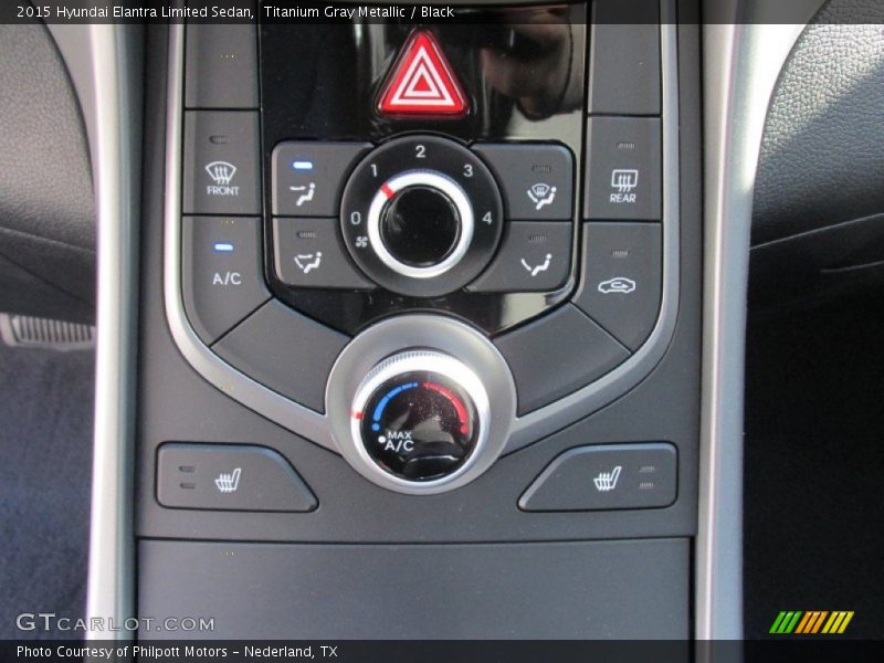 Titanium Gray Metallic / Black 2015 Hyundai Elantra Limited Sedan