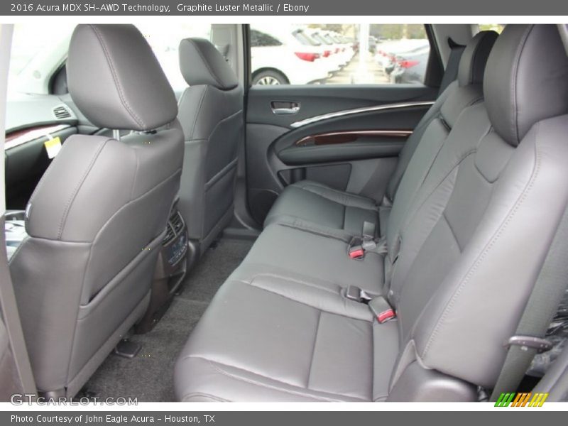 Rear Seat of 2016 MDX SH-AWD Technology