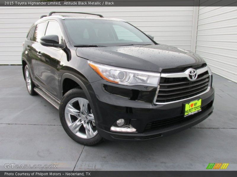 Attitude Black Metallic / Black 2015 Toyota Highlander Limited