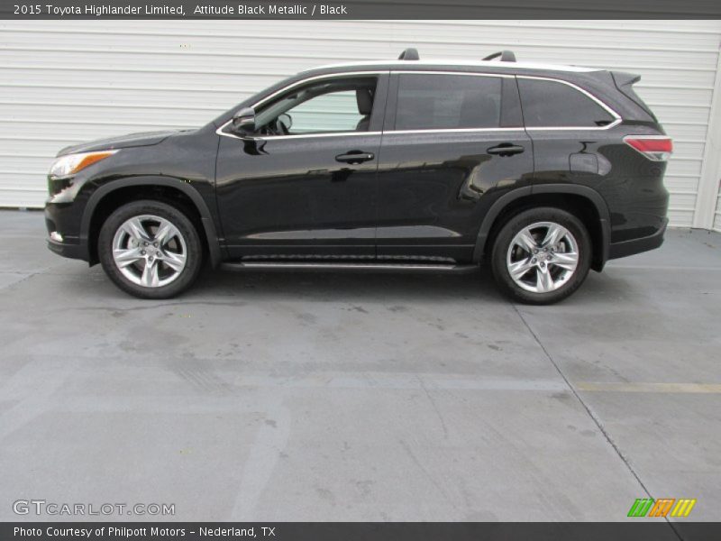 Attitude Black Metallic / Black 2015 Toyota Highlander Limited