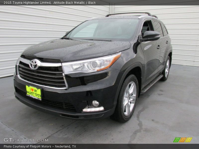 Attitude Black Metallic / Black 2015 Toyota Highlander Limited
