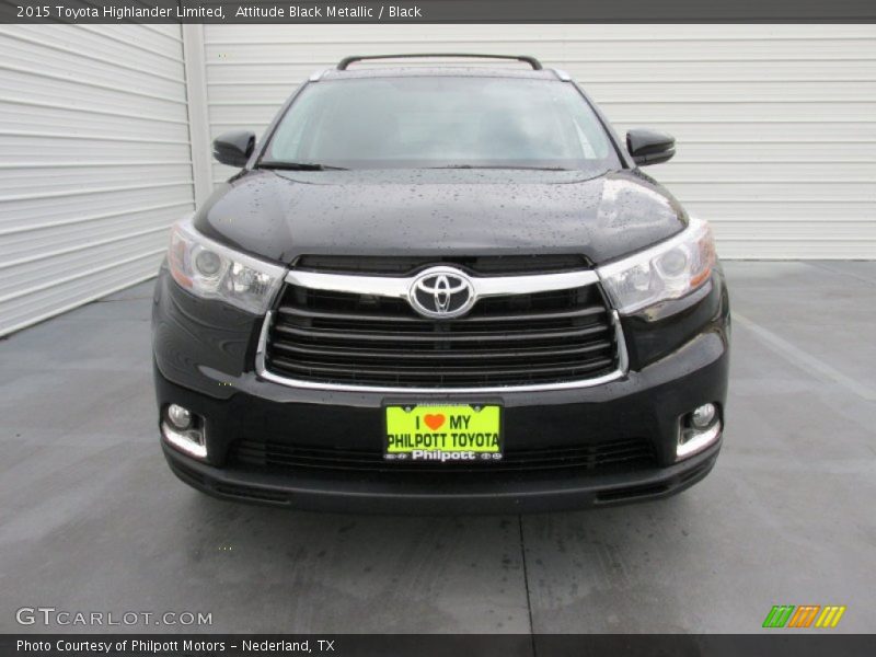 Attitude Black Metallic / Black 2015 Toyota Highlander Limited