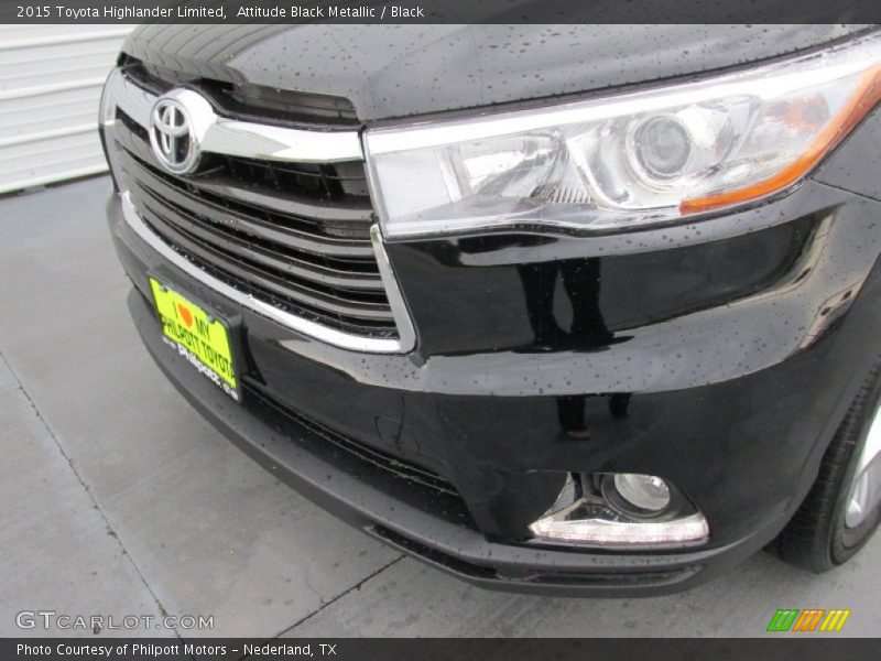Attitude Black Metallic / Black 2015 Toyota Highlander Limited
