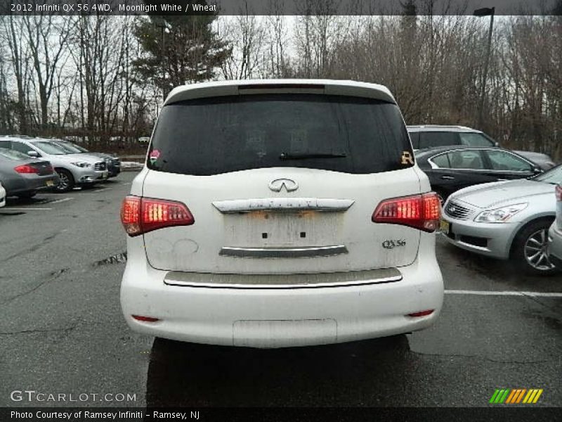 Moonlight White / Wheat 2012 Infiniti QX 56 4WD
