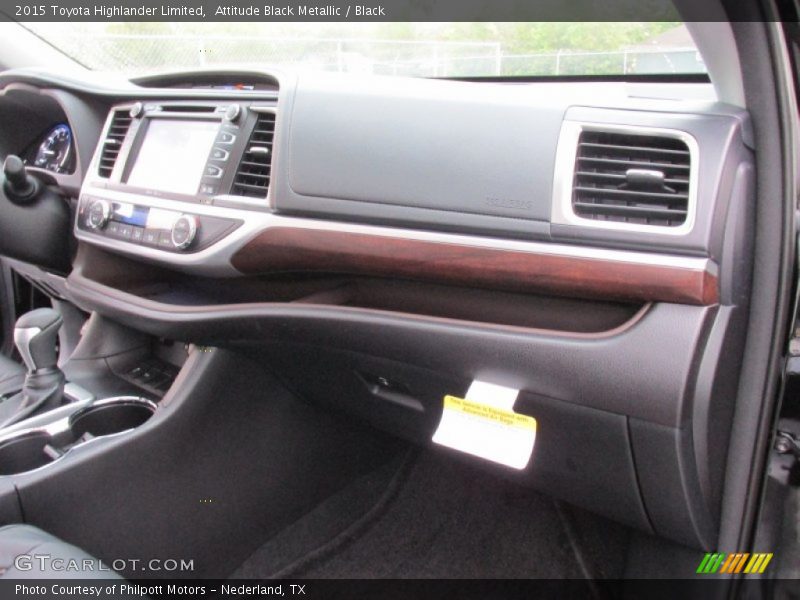 Attitude Black Metallic / Black 2015 Toyota Highlander Limited