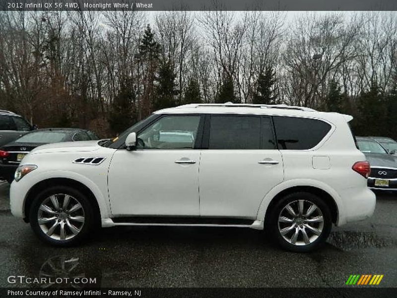 Moonlight White / Wheat 2012 Infiniti QX 56 4WD