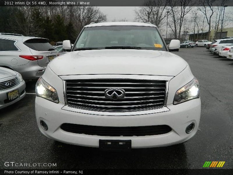 Moonlight White / Wheat 2012 Infiniti QX 56 4WD