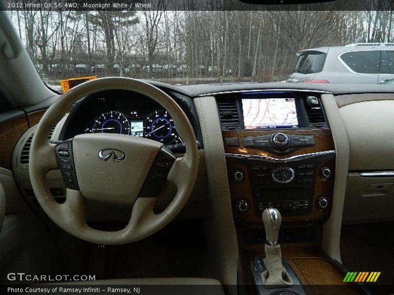 Moonlight White / Wheat 2012 Infiniti QX 56 4WD