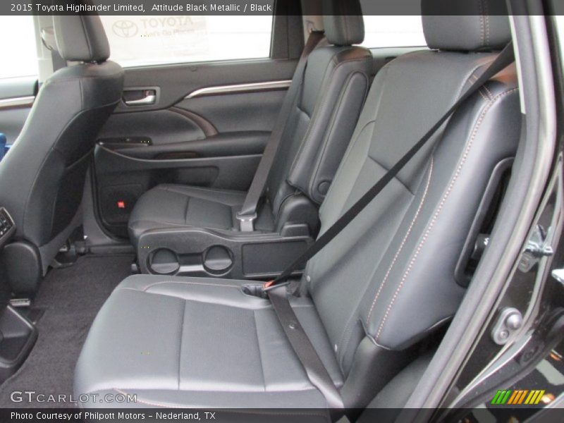 Rear Seat of 2015 Highlander Limited