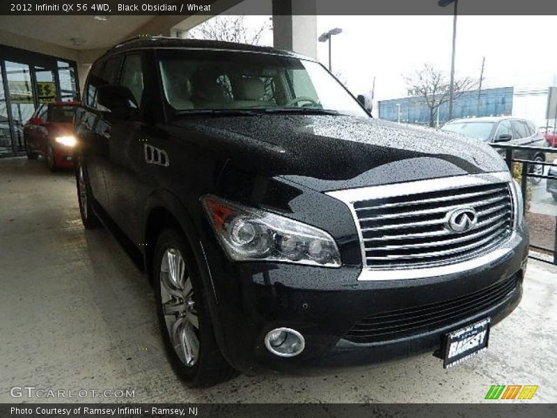 Black Obsidian / Wheat 2012 Infiniti QX 56 4WD