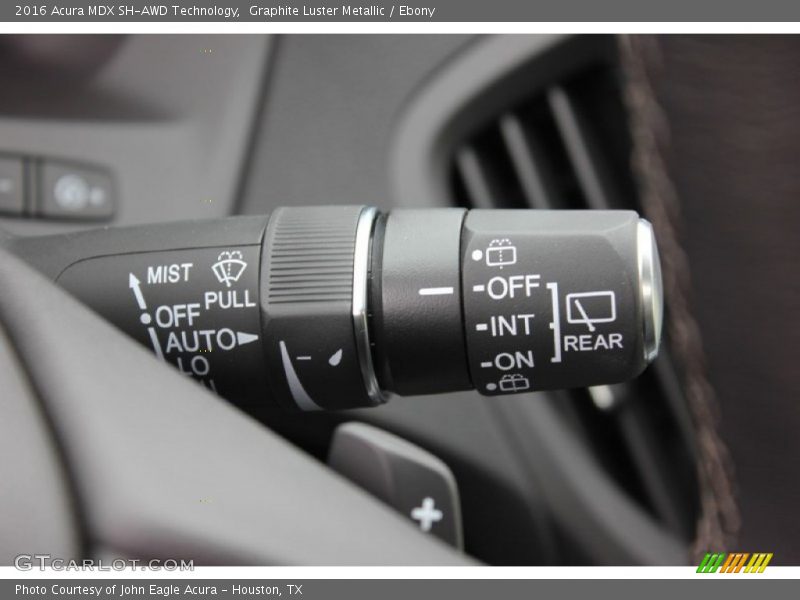 Controls of 2016 MDX SH-AWD Technology