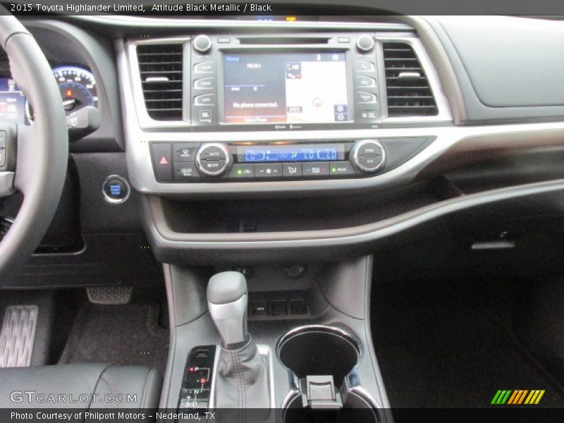 Attitude Black Metallic / Black 2015 Toyota Highlander Limited