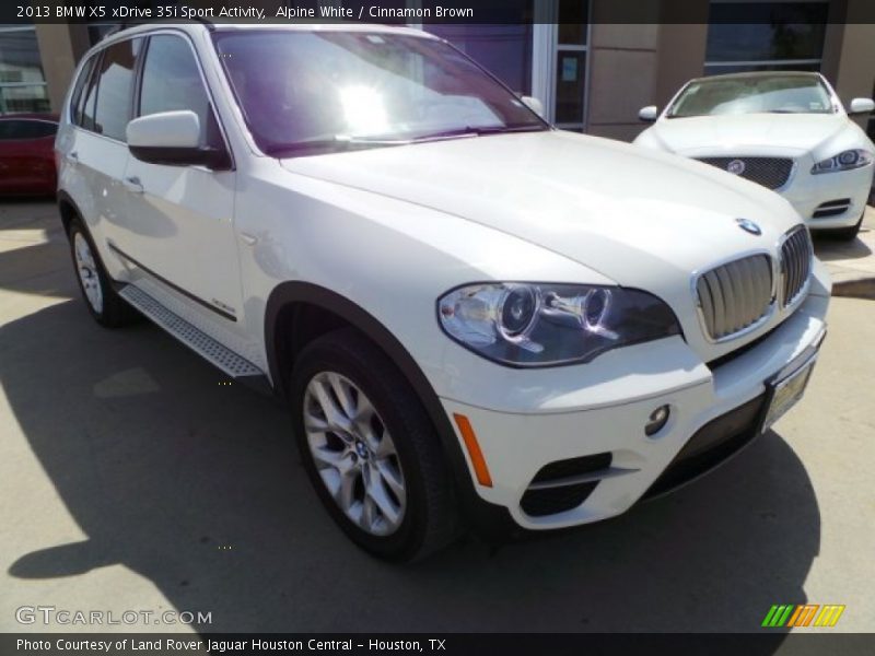 Alpine White / Cinnamon Brown 2013 BMW X5 xDrive 35i Sport Activity