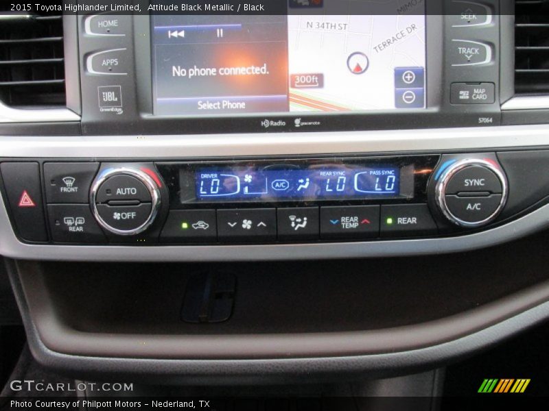 Controls of 2015 Highlander Limited