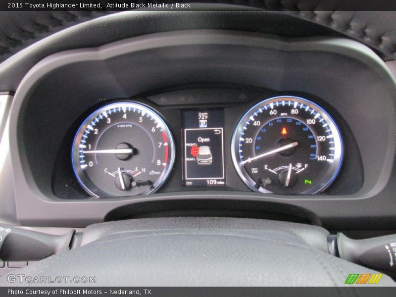  2015 Highlander Limited Limited Gauges