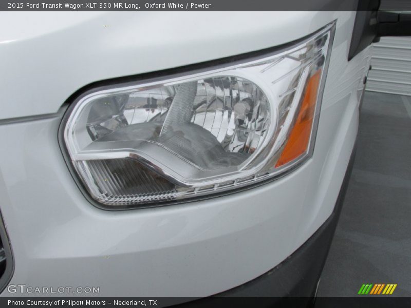 Oxford White / Pewter 2015 Ford Transit Wagon XLT 350 MR Long