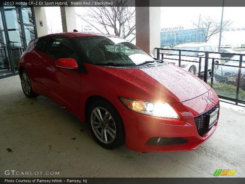 Milano Red / Black/Red 2013 Honda CR-Z EX Sport Hybrid