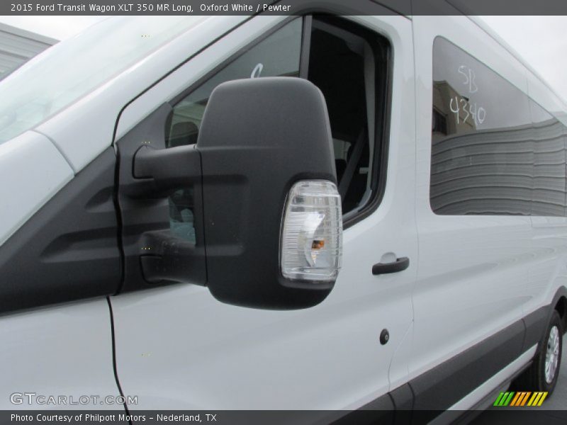 Oxford White / Pewter 2015 Ford Transit Wagon XLT 350 MR Long