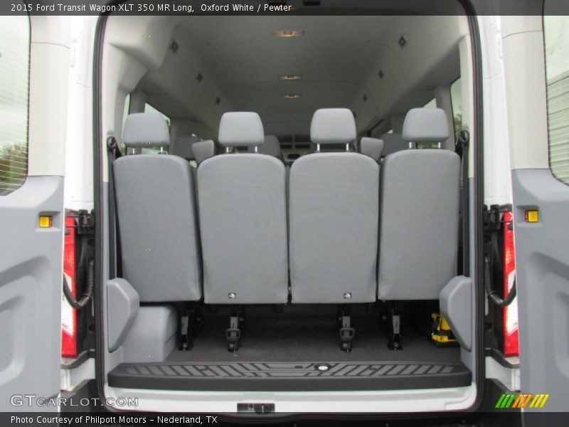 Oxford White / Pewter 2015 Ford Transit Wagon XLT 350 MR Long
