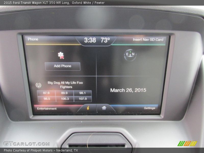 Oxford White / Pewter 2015 Ford Transit Wagon XLT 350 MR Long