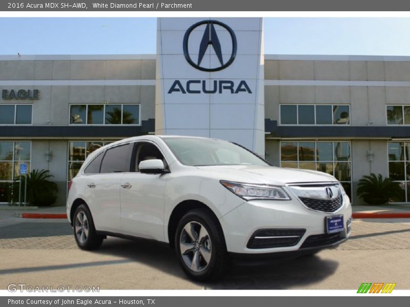 White Diamond Pearl / Parchment 2016 Acura MDX SH-AWD