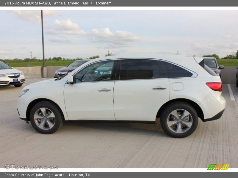 White Diamond Pearl / Parchment 2016 Acura MDX SH-AWD