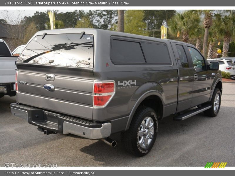 Sterling Gray Metallic / Steel Gray 2013 Ford F150 Lariat SuperCab 4x4