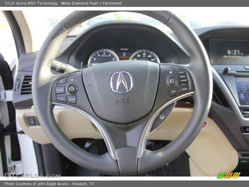 White Diamond Pearl / Parchment 2016 Acura MDX Technology