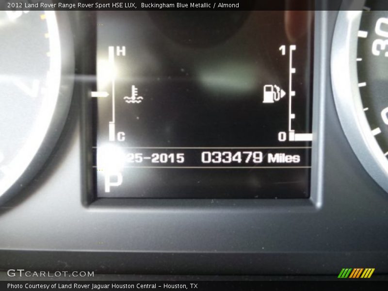 Buckingham Blue Metallic / Almond 2012 Land Rover Range Rover Sport HSE LUX