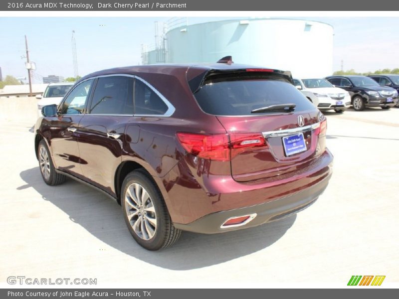 Dark Cherry Pearl / Parchment 2016 Acura MDX Technology