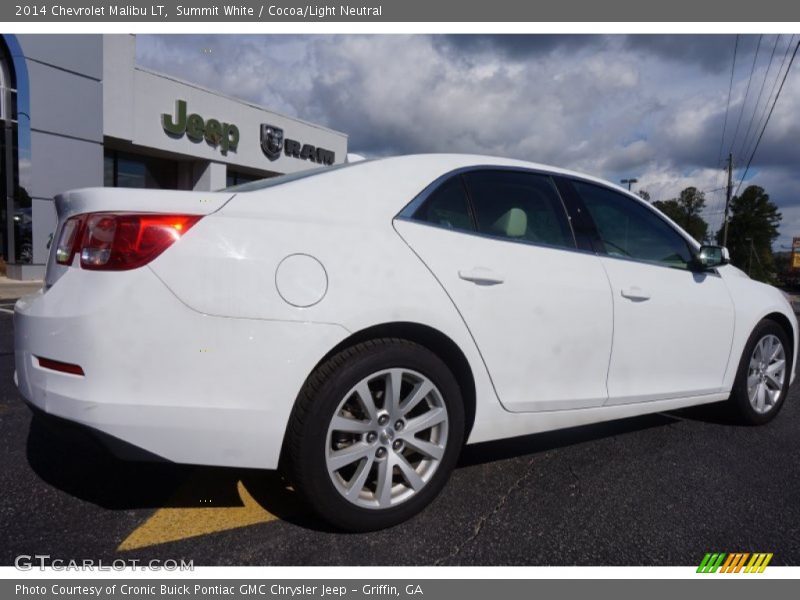 Summit White / Cocoa/Light Neutral 2014 Chevrolet Malibu LT