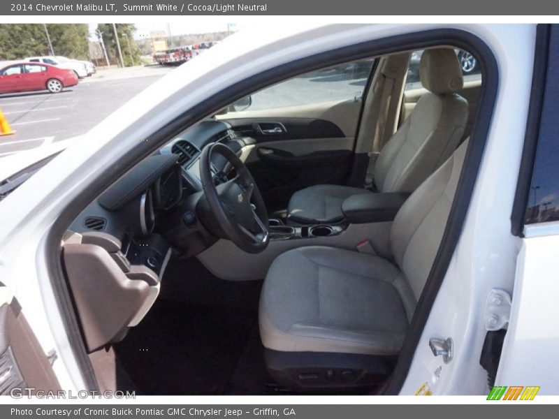 Summit White / Cocoa/Light Neutral 2014 Chevrolet Malibu LT
