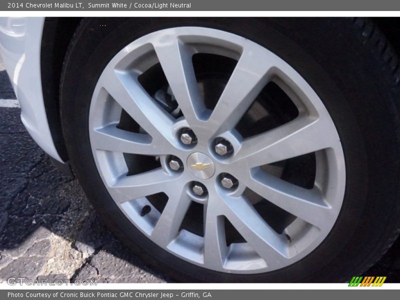 Summit White / Cocoa/Light Neutral 2014 Chevrolet Malibu LT