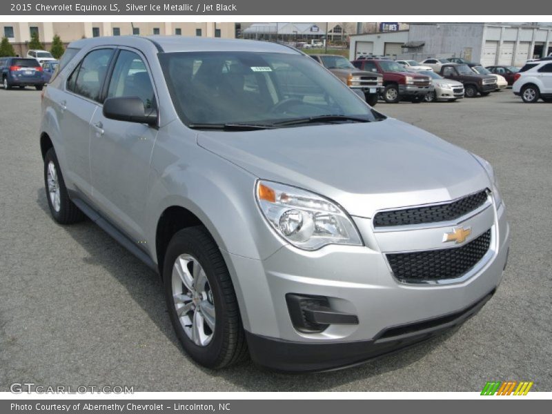 Silver Ice Metallic / Jet Black 2015 Chevrolet Equinox LS