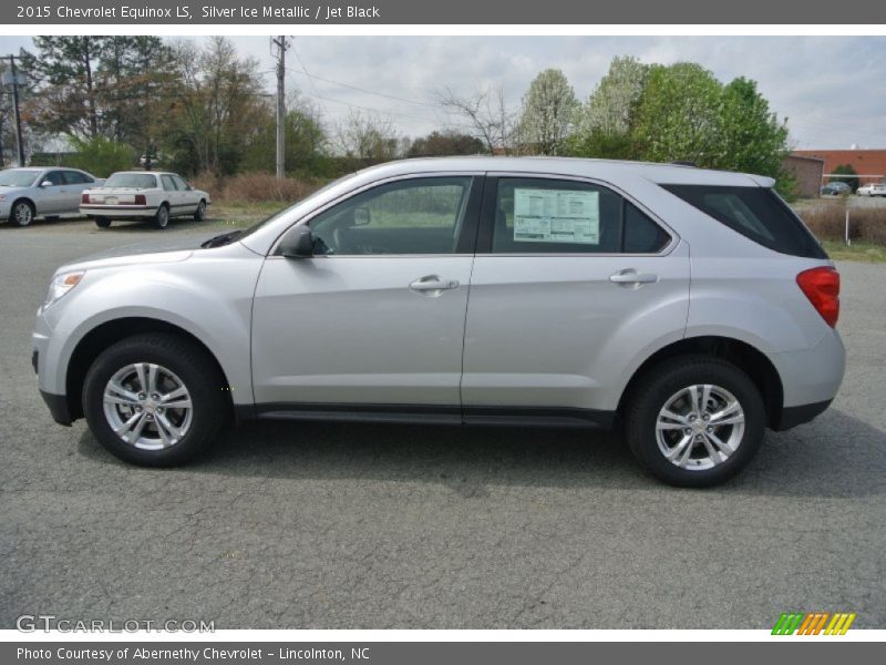 Silver Ice Metallic / Jet Black 2015 Chevrolet Equinox LS