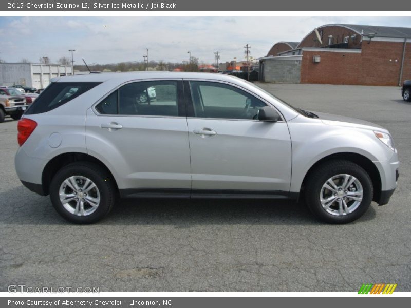 Silver Ice Metallic / Jet Black 2015 Chevrolet Equinox LS